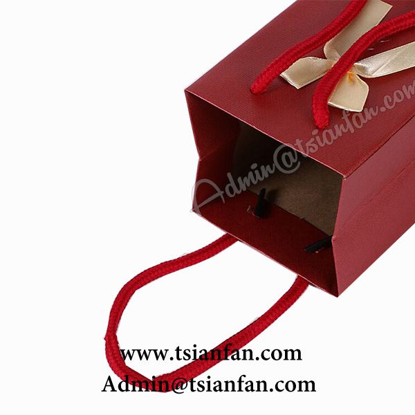 Custom Made Restaurant Kraft Paper Bags With Handle Pg Chinese